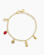 Summer Mini Charm Bracelet || option::18K Gold Plated