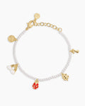Lucky Mini Charm Bracelet || option::18K Gold Plated