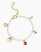 Lucky Mini Charm Bracelet || option::18K Gold Plated