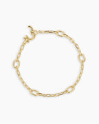 Parker Charm Link Bracelet || option::18K Gold Plated