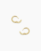14K Gold Crew Huggies 8mm || option::14K Solid Gold