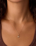 Diamond Compass Charm || option::14K Solid Gold