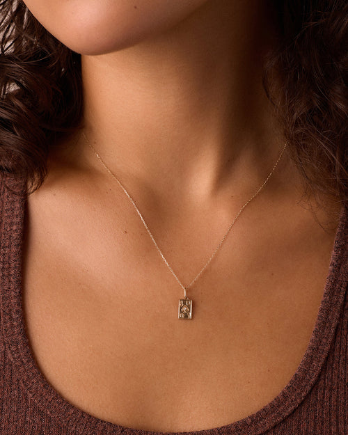 Diamond Ace Charm || option::14K Solid Gold