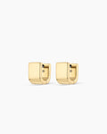 Rose Wrap Huggies || option::18K Gold Plated