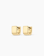 Rose Wrap Huggies || option::18K Gold Plated
