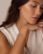 Crescent Parker Charm || option::18K Gold Plated