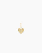 Vintage Heart Alphabet Parker Charm - B || option::18K Gold Plated, B