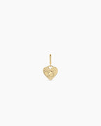 Vintage Heart Alphabet Parker Charm - G || option::18K Gold Plated, G