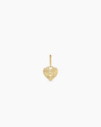 Vintage Heart Alphabet Parker Charm - H || option::18K Gold Plated, H