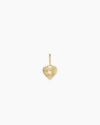 Vintage Heart Alphabet Parker Charm - J || option::18K Gold Plated, J