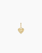 Vintage Heart Alphabet Parker Charm - L || option::18K Gold Plated, L