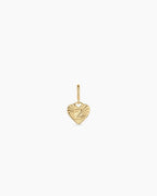 Vintage Heart Alphabet Parker Charm - Z || option::18K Gold Plated, Z