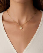 Vintage Heart Alphabet Parker Charm - D || option::18K Gold Plated, D