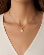 Vintage Heart Alphabet Parker Charm - G || option::18K Gold Plated, G