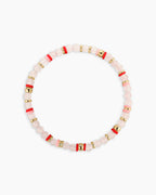 Power Gemstone Harbor Bracelet - Rose Quartz || option::18K Gold Plated, Rose Quartz - Love