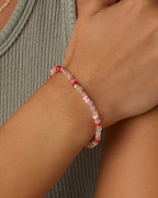 Power Gemstone Harbor Bracelet - Rose Quartz || option::18K Gold Plated, Rose Quartz - Love