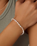 Power Gemstone Harbor Bracelet - Howlite || option::18K Gold Plated, Howlite - Calming
