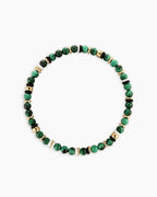 Power Gemstone Harbor Bracelet - Malachite || option::18K Gold Plated, Malachite - Travel