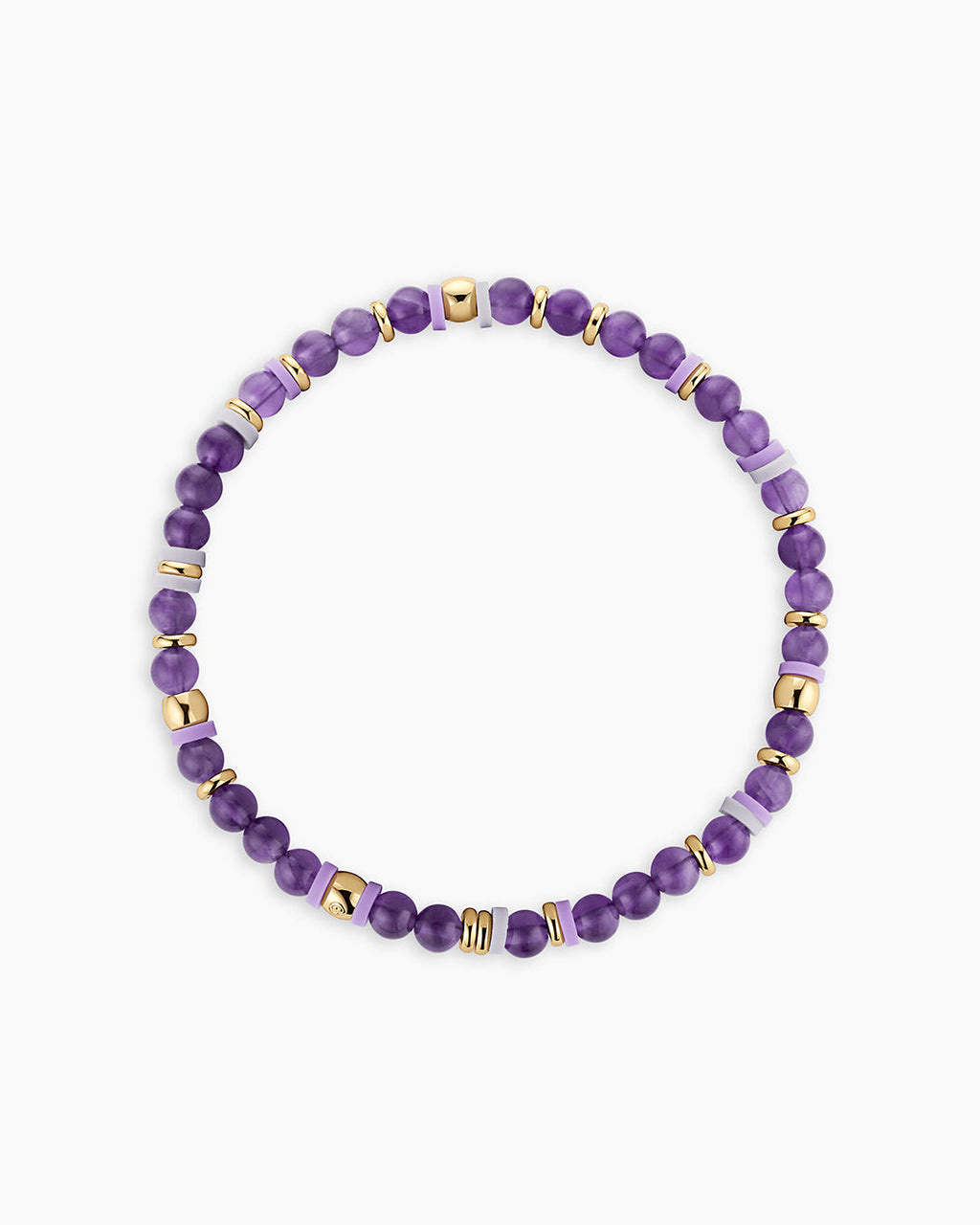 Power Gemstone Harbor Bracelet - Amethyst || option::18K Gold Plated, Amethyst - Tranquility