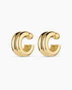 Lou Stacked Hoops || option::18K Gold Plated