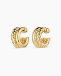Crew Stacked Hoops || option::18K Gold Plated