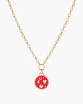 Love U Coin Necklace || option::18K Gold Plated