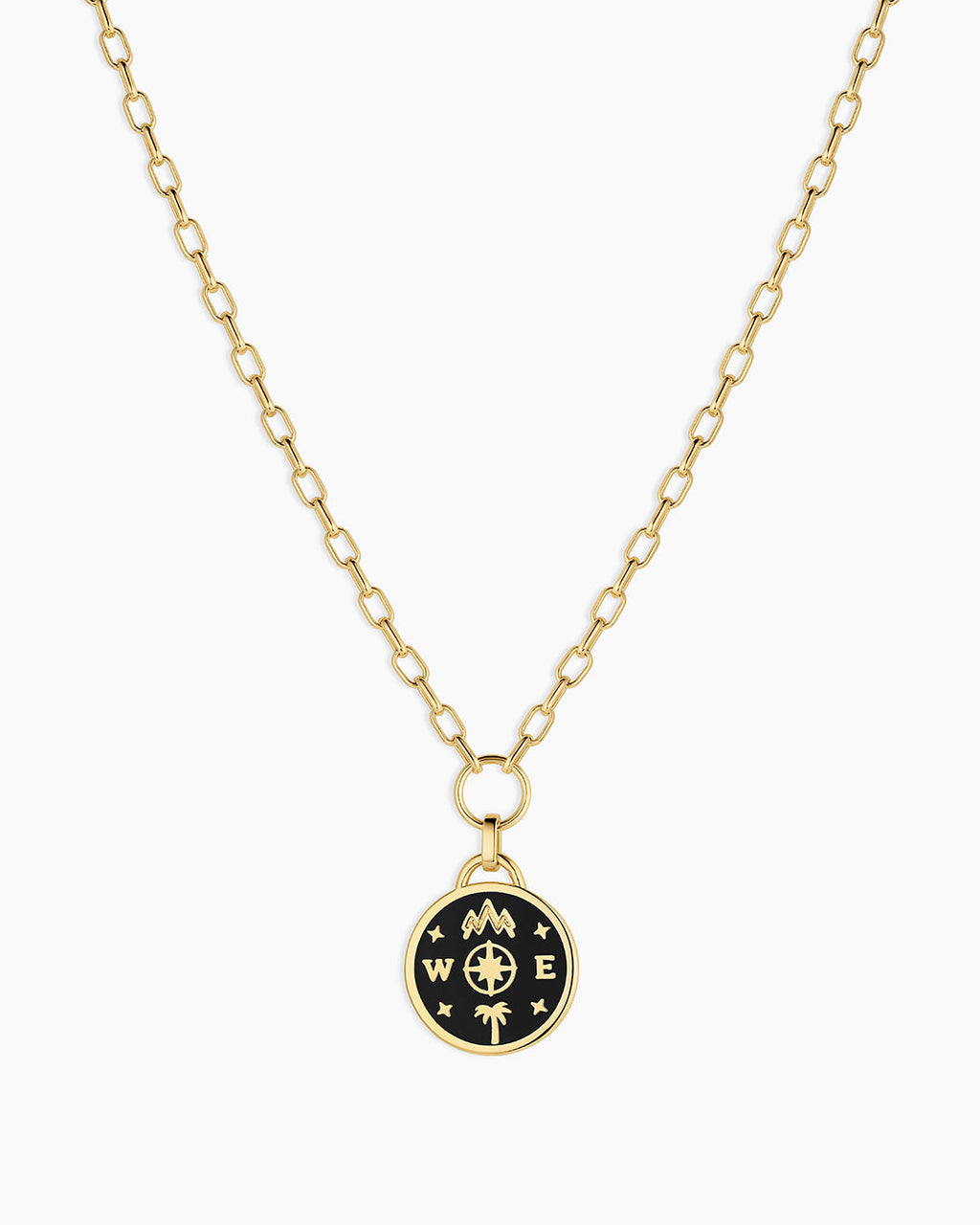 Lose Yourself Coin Necklace || option::18K Gold Plated