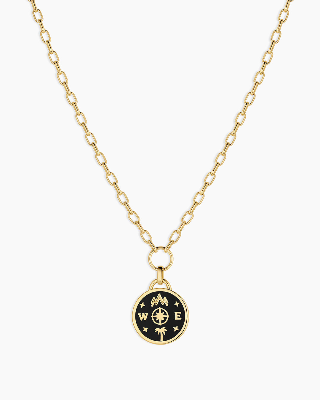 Lose Yourself Coin Necklace || option::18K Gold Plated