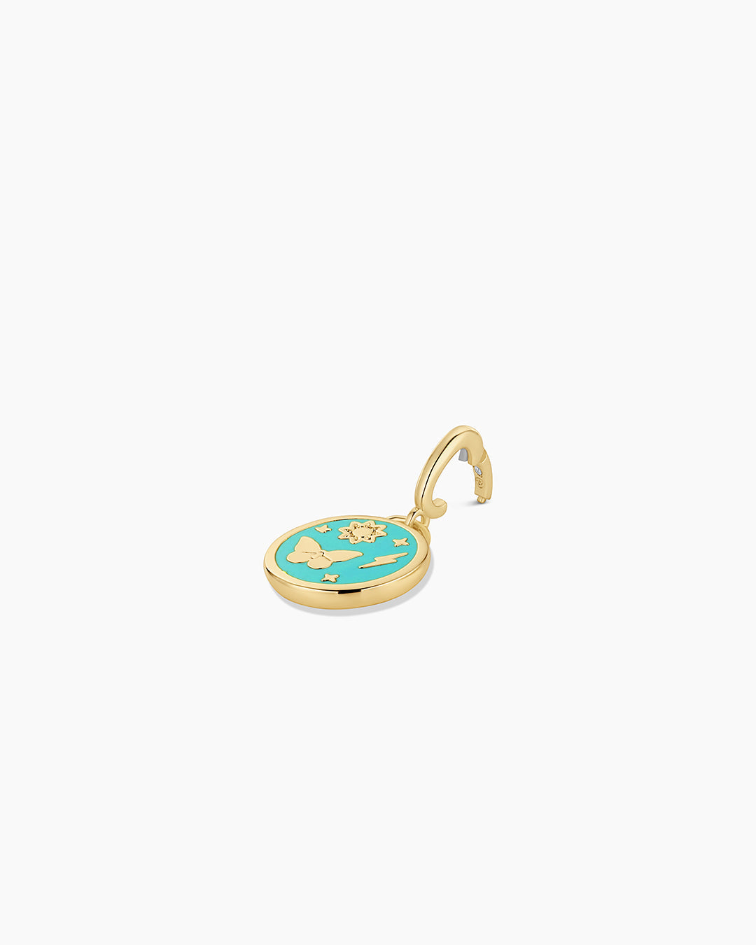 Lightning Strikes Parker Charm || option::18K Gold Plated