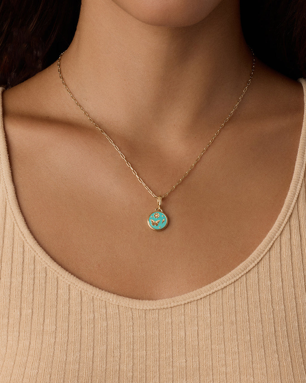 Lightning Strikes Parker Charm || option::18K Gold Plated