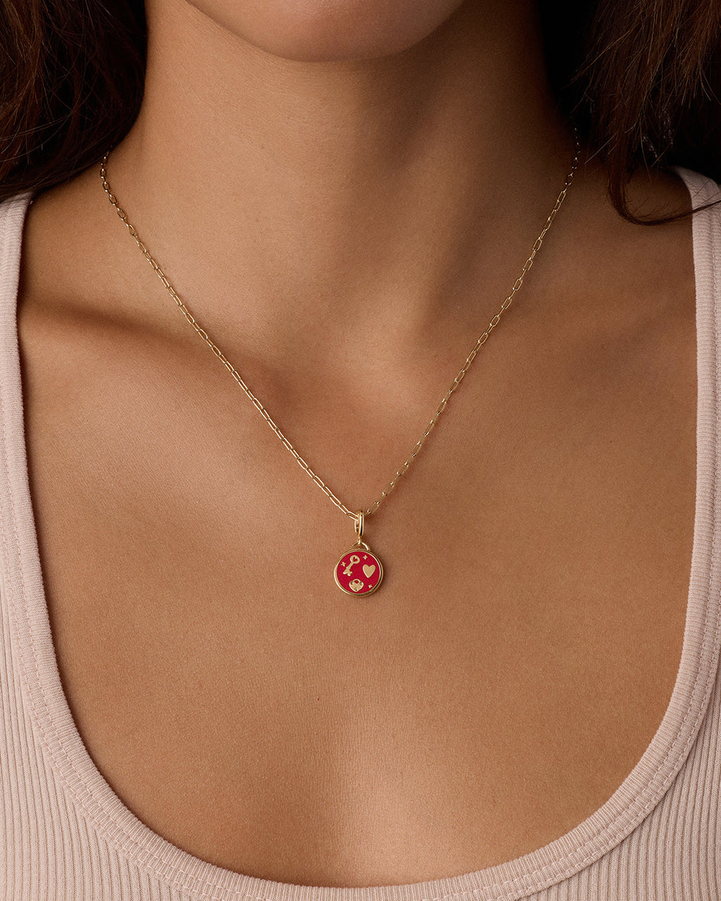 Love U Parker Charm || option::18K Gold Plated