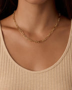 Reed Link Necklace || option::18K Gold Plated