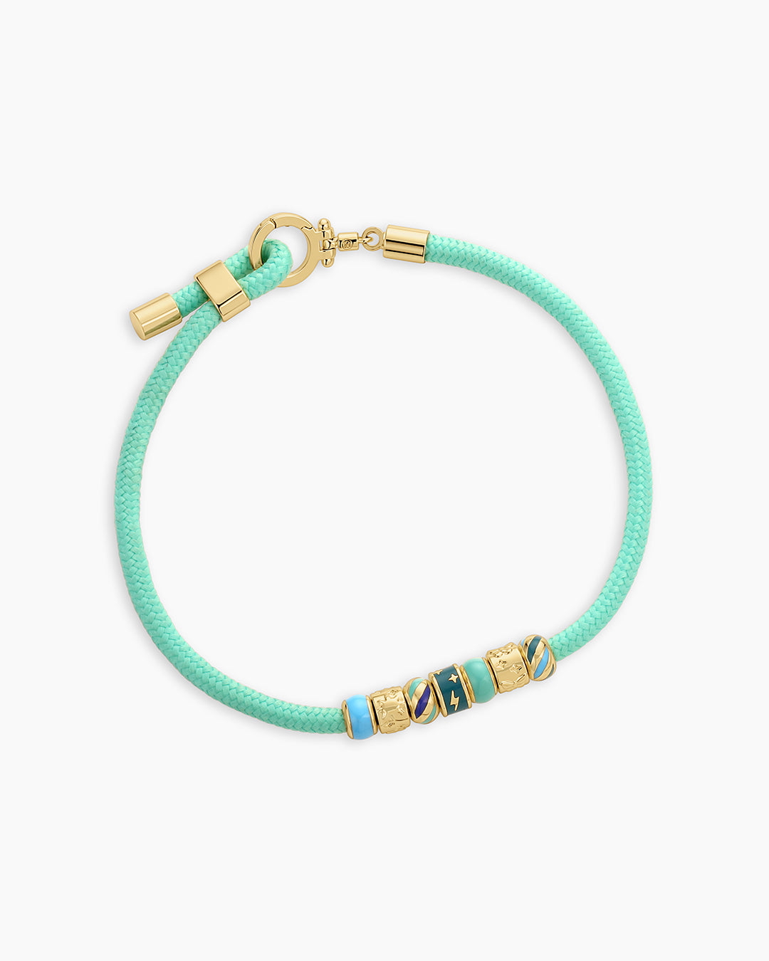 Lightning Strikes Paracord Bracelet || option::18K Gold Plated