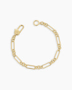 Reed Link Bracelet || option::18K Gold Plated