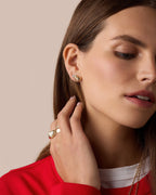 Campbell Heart Studs || option::18K Gold Plated