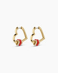 Love Pearl Hoops || option::18K Gold Plated