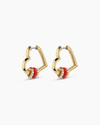 Love Pearl Hoops || option::18K Gold Plated