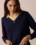 Campbell Enamel Heart Pendant Necklace || option::18K Gold Plated, Green