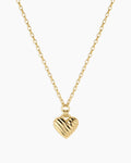 Campbell Heart Pendant Necklace || option::18K Gold Plated
