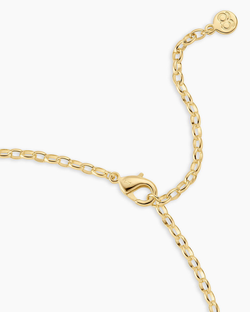 Campbell Heart Charm Necklace || option::18K Gold Plated, Blue
