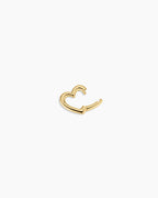Lou Heart Carabiner Charm || option::18K Gold Plated