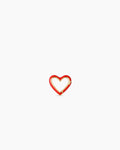 Heart Carabiner Charm || option::18K Gold Plated, Red
