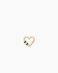 Campbell Heart Carabiner Charm || option::18K Gold Plated