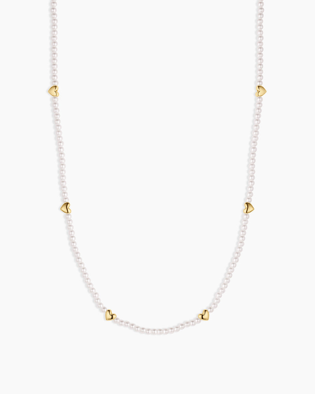 Amour Pearl Necklace || option::18K Gold Plated