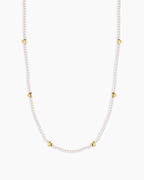 Amour Pearl Necklace || option::18K Gold Plated