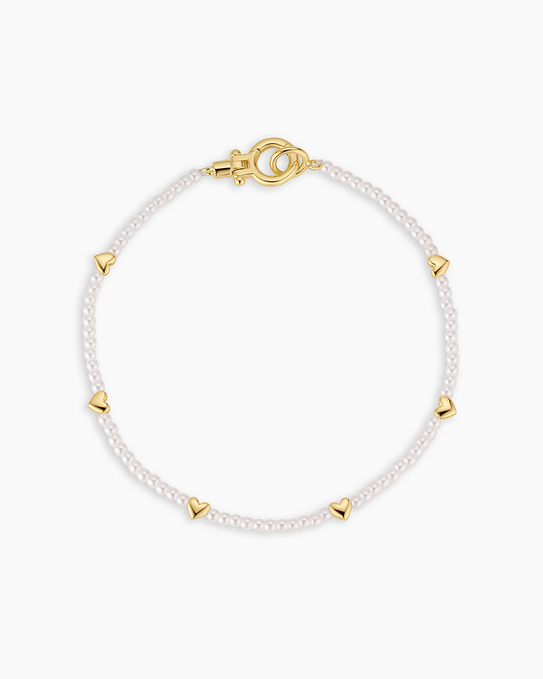 Amour Pearl Bracelet || option::18K Gold Plated