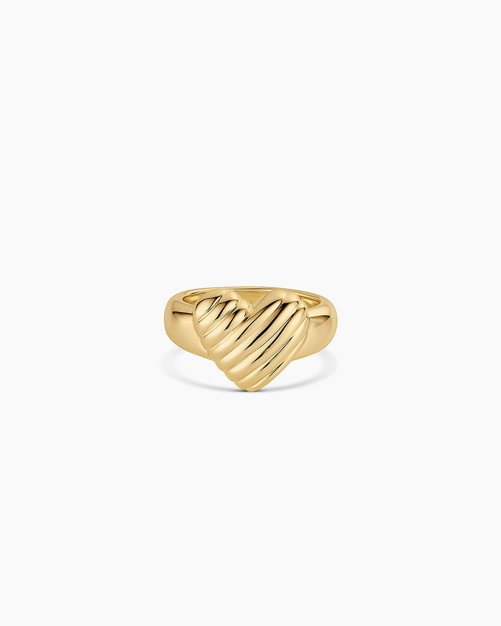 Campbell Heart Ring || option::18K Gold Plated