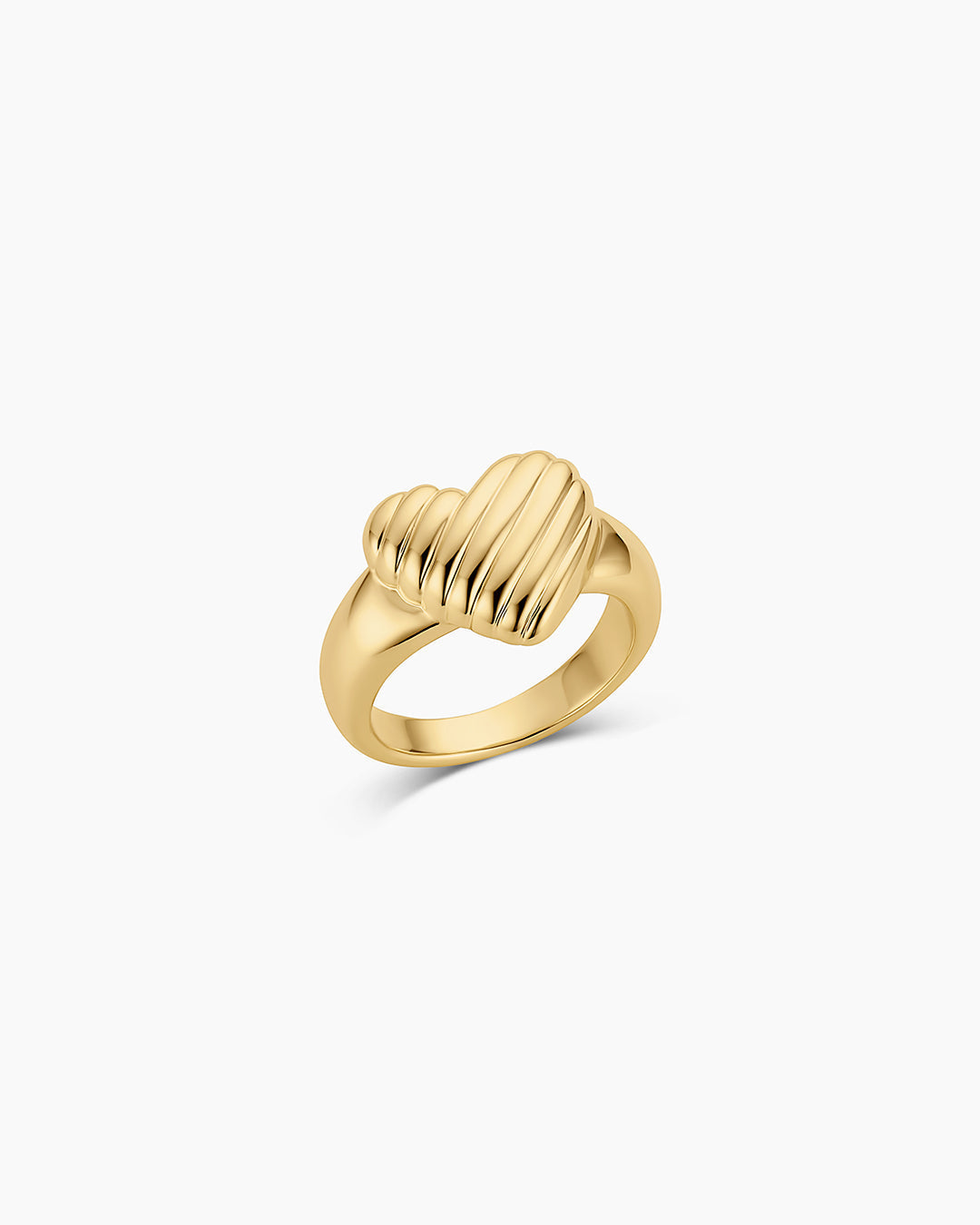 Campbell Heart Ring || option::18K Gold Plated