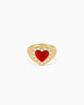 Love Pearl Ring || option::18K Gold Plated