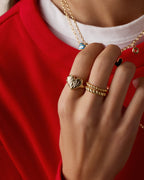 Love Locket Ring || option::18K Gold Plated
